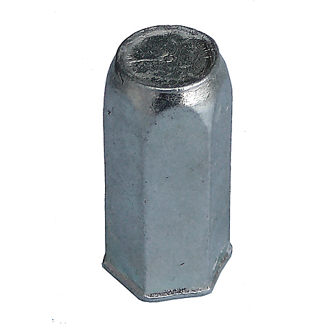 Riveting nuts M 6 St 0,5-3,0 closed hexagonal insert with reduced head